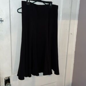 Black midi circle skirt size small